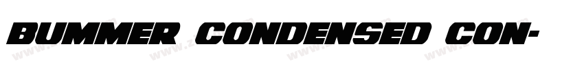 Bummer Condensed Con字体转换